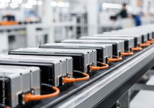 Electric car battery pack assembly line production