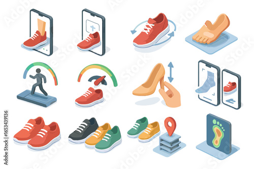 Variants footwear ar height trend vector icon heel meter comfort preview