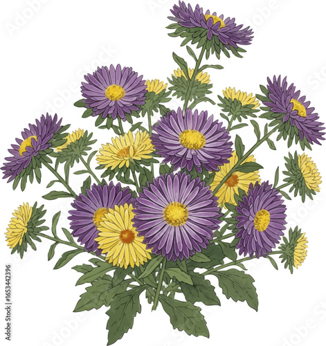 A Full Bouquet of Asters