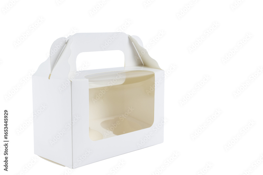 Fototapeta premium white plastic container for food