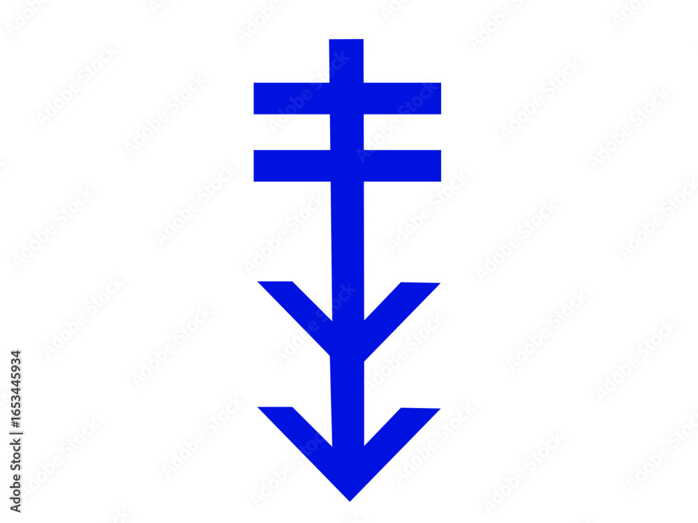 Obraz premium double arrow rectangles