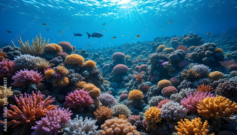 Naklejka premium Vibrant Coral Reef