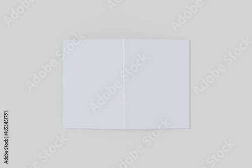 A5 bifold brochure for mockup design and presentation