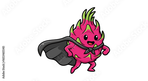 superhero dragon fruit transparent background png for design projects