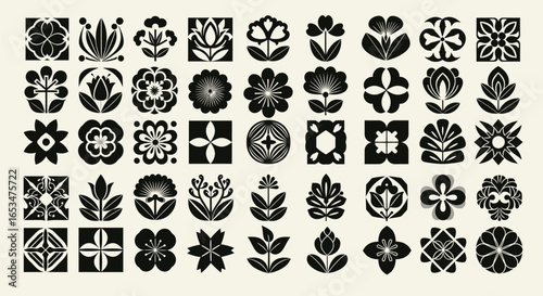 Elegant Black and White Illustrations for Creative Projects