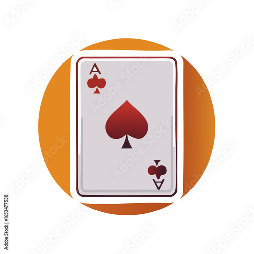 Ace of Spades playing card illustration symbolizing luck and gambling