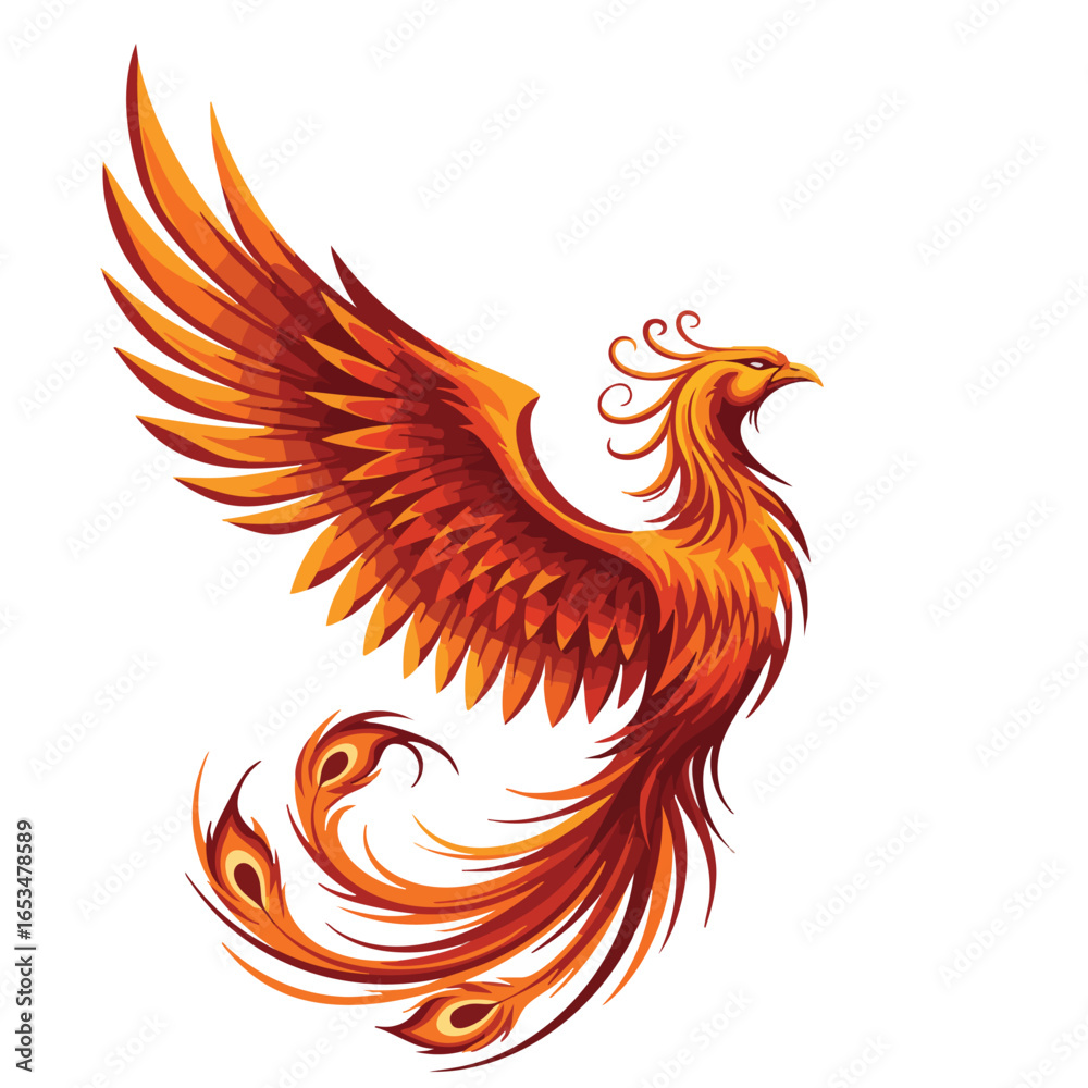 Fototapeta premium A Vibrant Illustration of Rebirth and Transformation in Digital Art