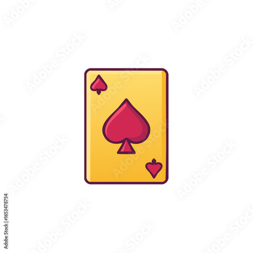 Ace of Spades Playing Card, Illustration