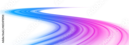 Sport race track glowing with speed and light. Motion blur effects with dynamic lines, cars and fast trails.