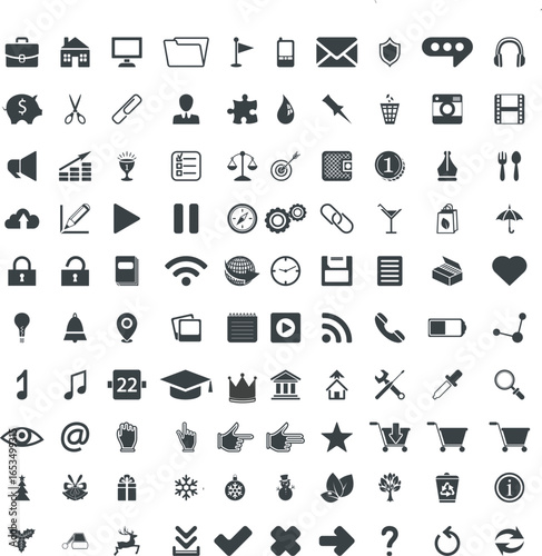 set of icons for web