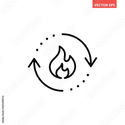 lack single metabolism line icon, simple organism reaction conversion symbol flat design pictogram vector for app logo ads web webpage button ui ux interface elements isolated on white background