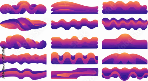 Gradient Wave Banners – Colorful Abstract Headers Set