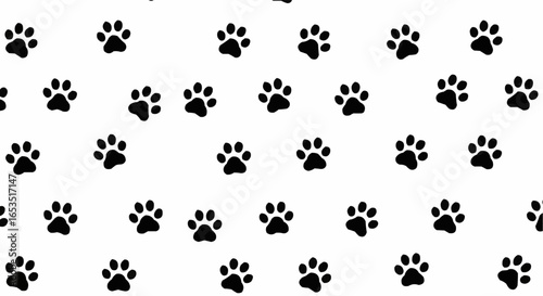Paw Print Pattern – Seamless Dog Cat Background