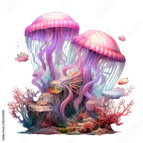 underwater jellyfish