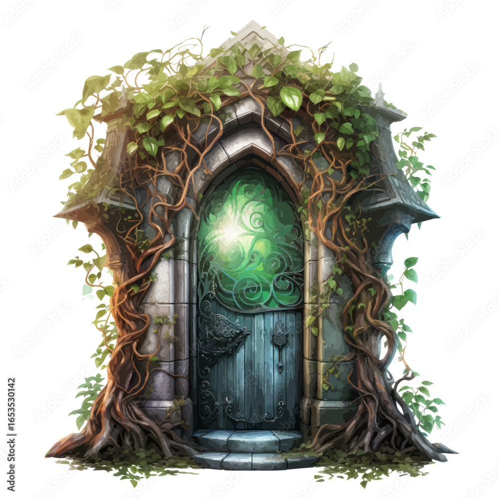 Fotografie magic door to the fantasy world