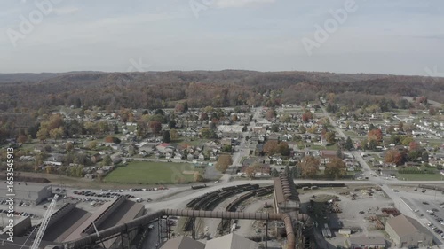 Small Town Pennsylvania - Aerial Shot