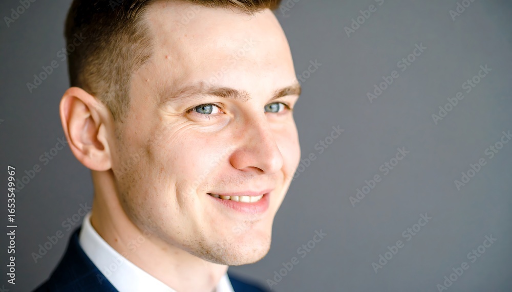 Obraz premium Close-up portrait of a smiling man