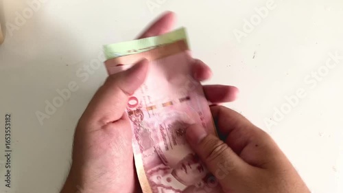 money in the hand