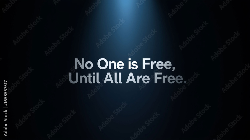 “No One is Free Until All Are Free” Protest Typography “No One is Free Until All Are Free” Protest Typography
