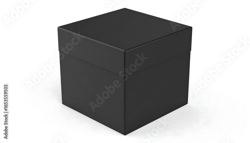 Blank black gift box
