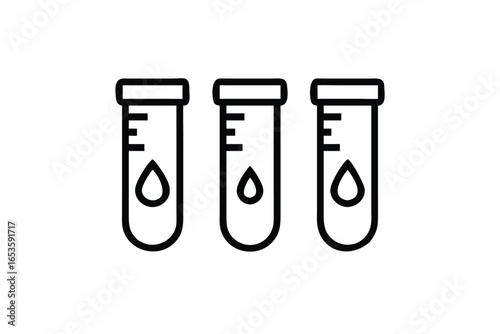 test tube chemistry science chemical laboratory vector icon