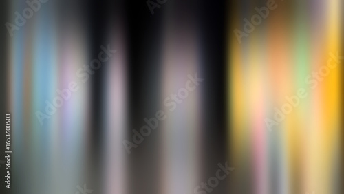 Art exhibition gallery generic background, colourful abstract painting on black background