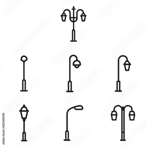 Urban Lighting Vector Set