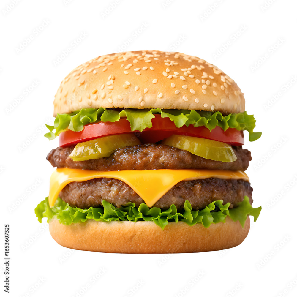 hamburger isolated on white background hamburger isolated on white background