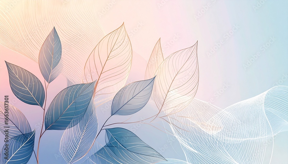 High-End Fashion Beauty Background - Sophisticated Floral Line Art with Rose Gold Accents for Cosmetic and Wellness Industry High-End Fashion Beauty Background - Sophisticated Floral Line Art with Rose Gold Accents for Cosmetic and Wellness Industry