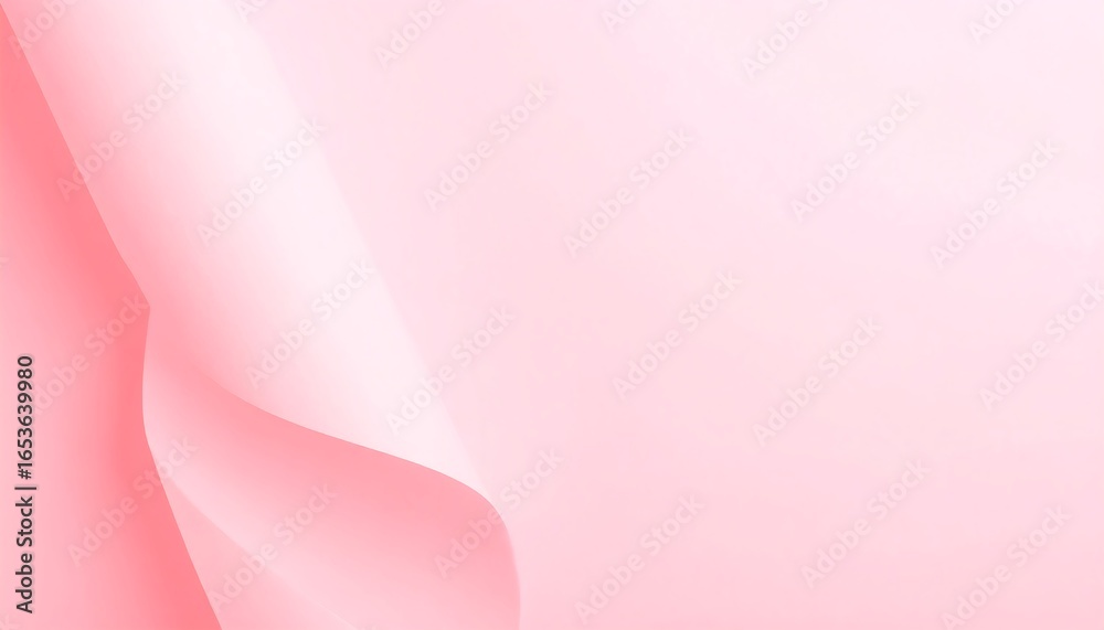 Obraz premium Soft pink paper curves
