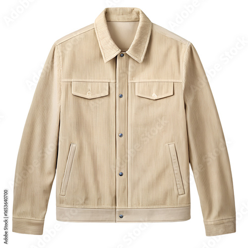 gray jacket isolated on white background