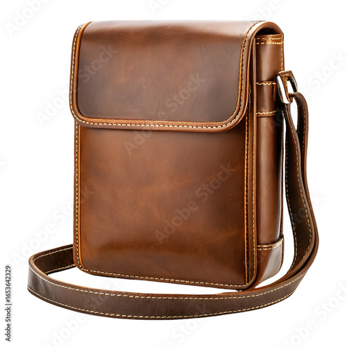 black leather bag