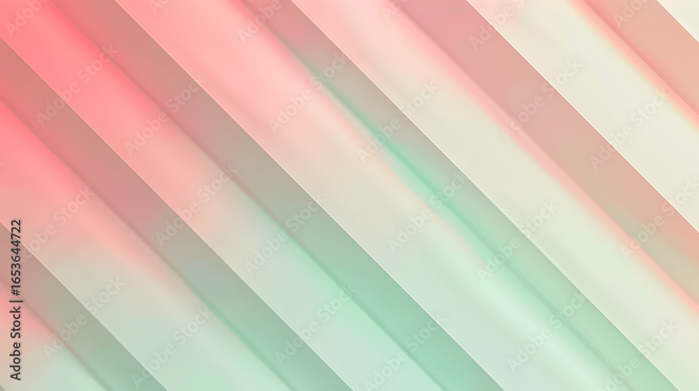 Obraz premium A pink and green striped background