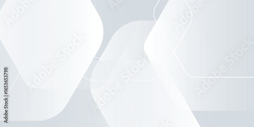 White background abstract art vector illustration with hexagon shape. background abstract modern design eps10