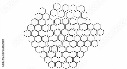 Abstract Hexagonal Honeycomb Pattern Background