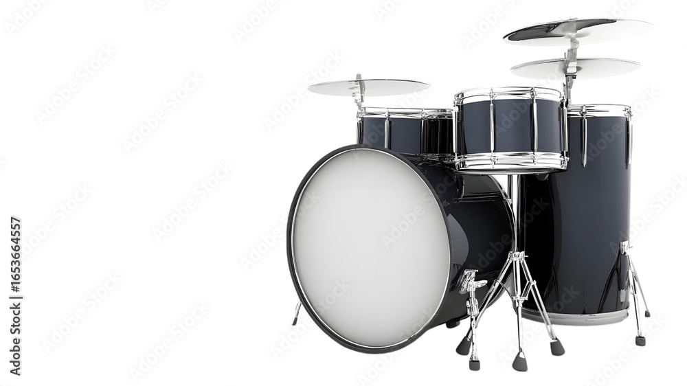 Obraz premium Playing drums in a music studio musical instruments indoor creative vibes