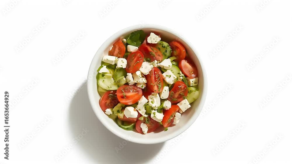Fresh Salad Delight, A Bowl of Nutritious Goodness with Tomatoes and Cheese Fresh Salad Delight, A Bowl of Nutritious Goodness with Tomatoes and Cheese