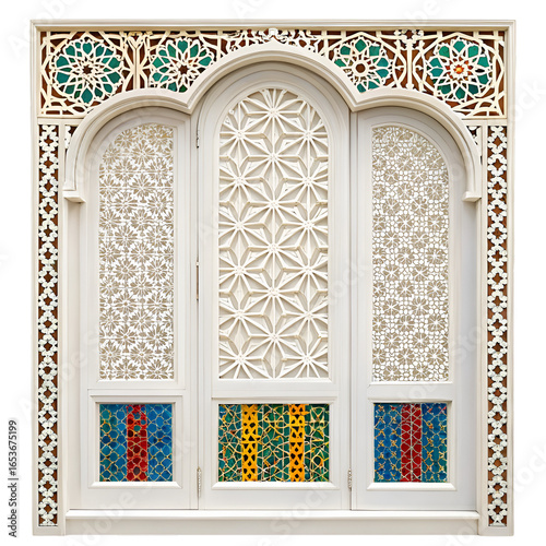 window of a mosque in istanbul turkey