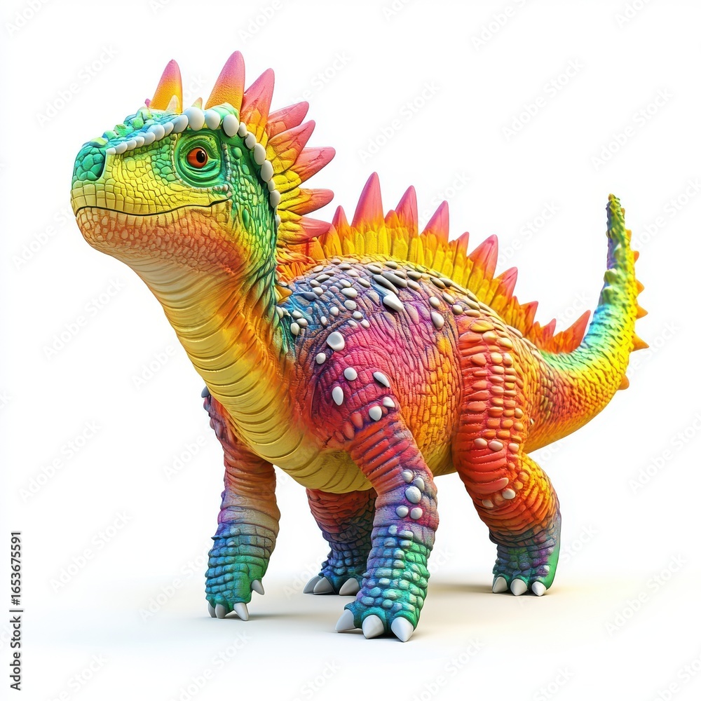 Obraz premium 3D conceptual model of a dinosaur toy figure, 