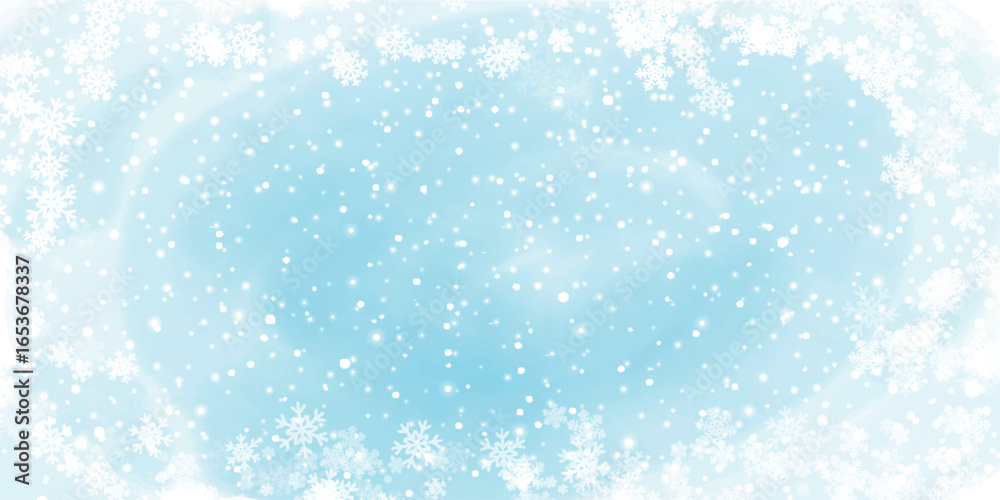 Fototapeta premium 雪 クリスマス 冬 光 背景 