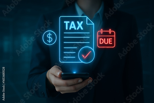 Stay compliant with tax deadlines using mobile app for digital tax filing and financial management