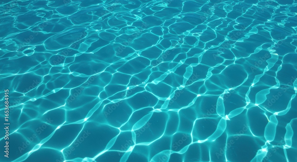 Obraz premium Sunlit Aqua - Abstract Water Surface Reflections
