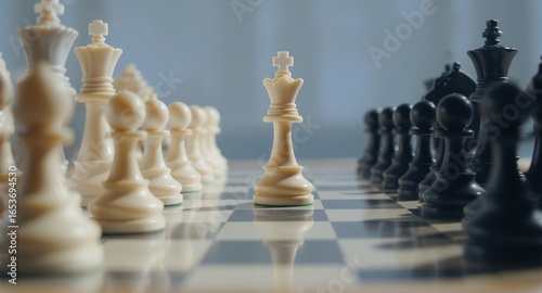 Chess Strategy Powerful Queen Leads the Charge to Victory