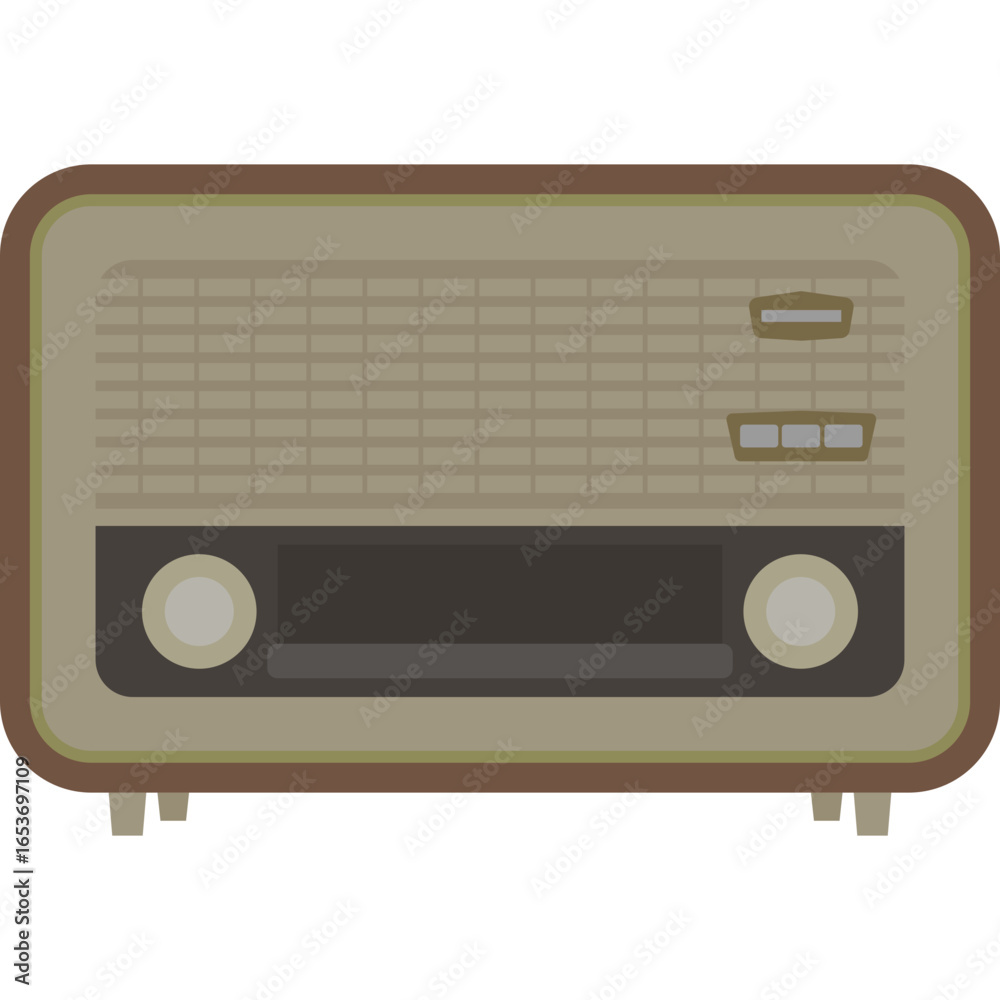 Fototapeta premium Vintage Radio Vector