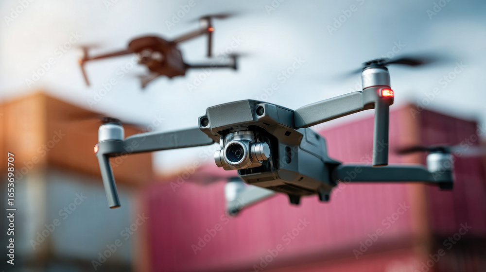 Advanced Drones Flying in Urban Environment for Modern Photography and Videography Advanced Drones Flying in Urban Environment for Modern Photography and Videography