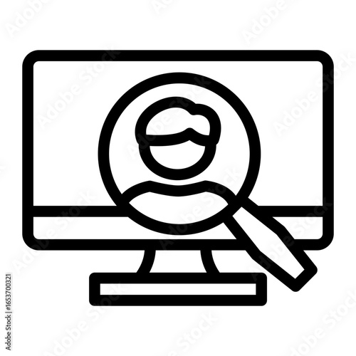 Career Recruitment Expo icon from the Hiring icon collection (Outline Style)