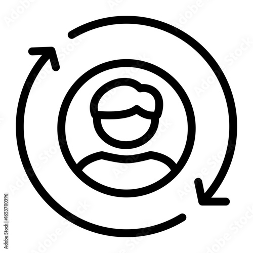 Recruitment Employment Pipeline icon from the Hiring icon collection (Outline Style)