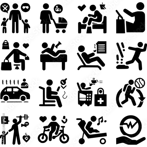 Tägliche Taten – Vektor-Icons des modernen Lebens - 11