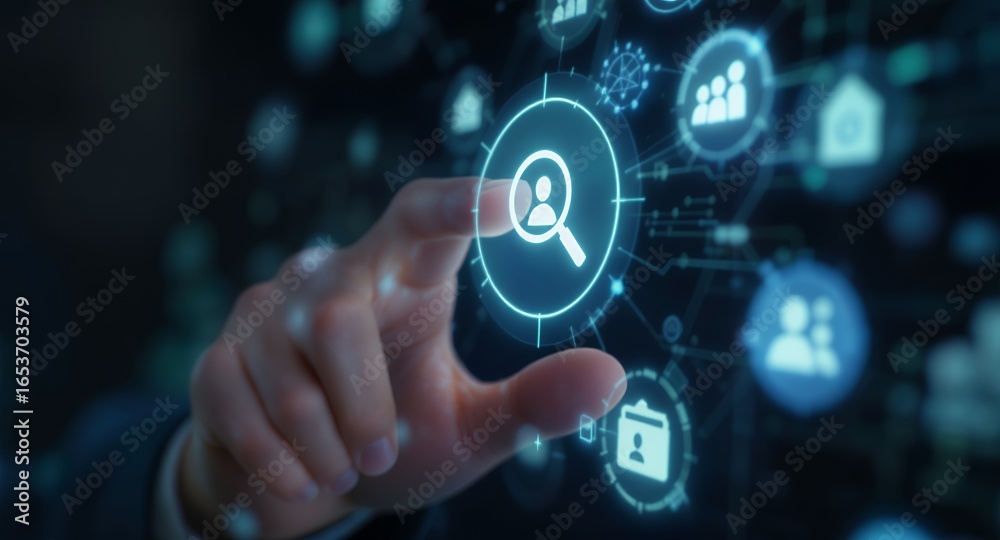 Fototapeta premium Unlocking Powerful Insights Advanced People Search Data Analysis