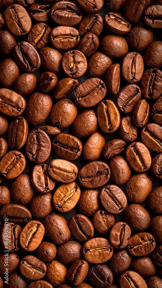 Naklejka premium Close-up of coffee beans